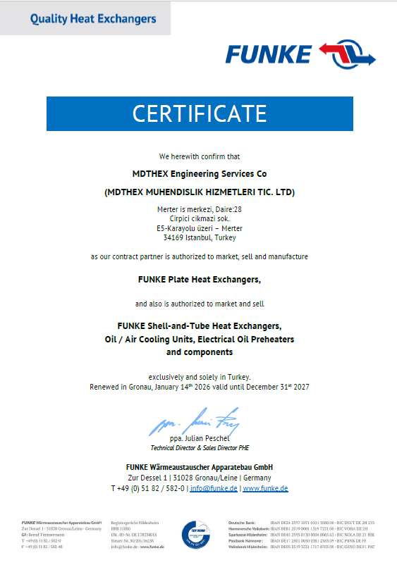 Funke GmbH Türkiye Tek Yetkili Satış ve Servis Distribütörü